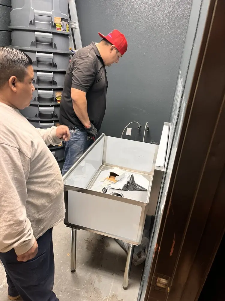 Commercial plumbing and sink installation in Yardville